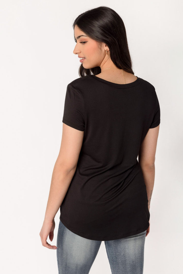 Stilla | Blødt Cap Sleeve Shirt