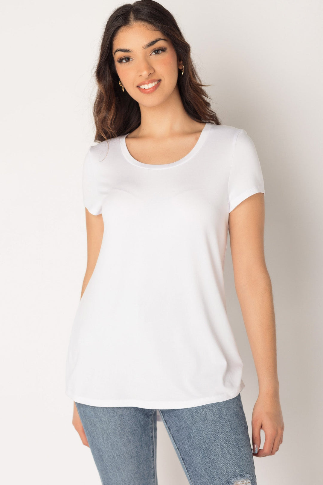 Stilla | Blødt Cap Sleeve Shirt