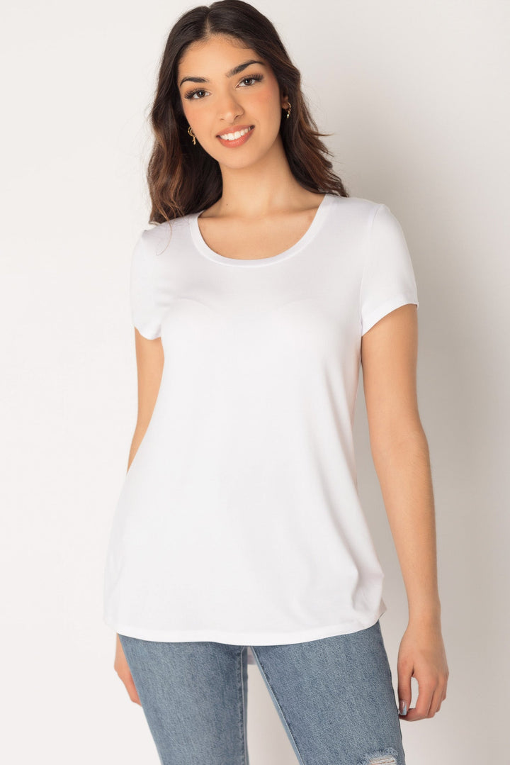 Stilla | Blødt Cap Sleeve Shirt