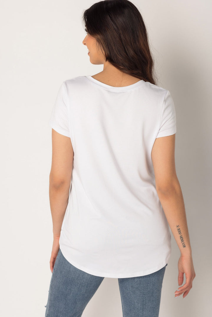 Stilla | Blødt Cap Sleeve Shirt