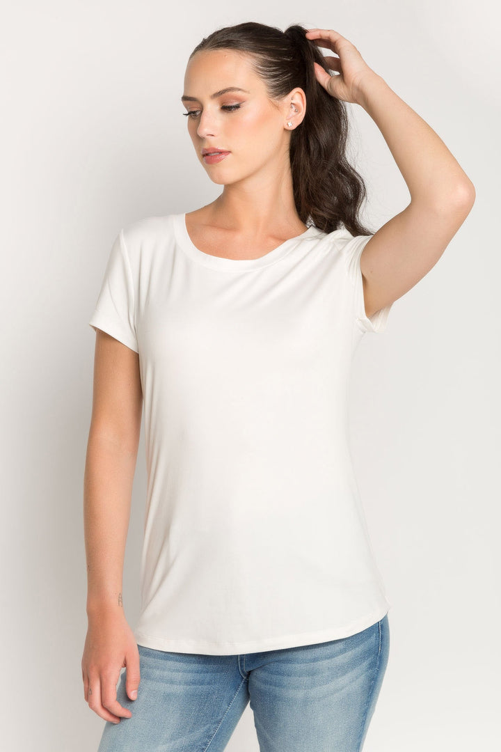 Stilla | Blødt Cap Sleeve Shirt