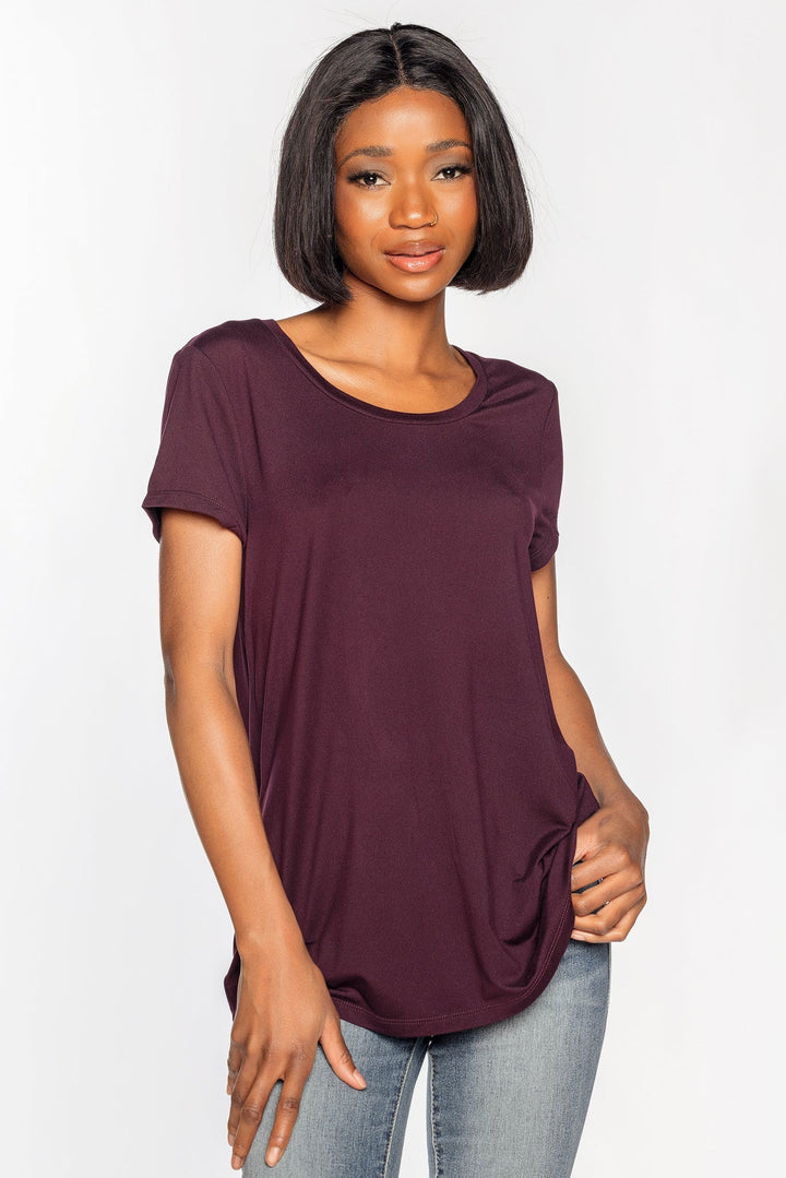 Stilla | Blødt Cap Sleeve Shirt