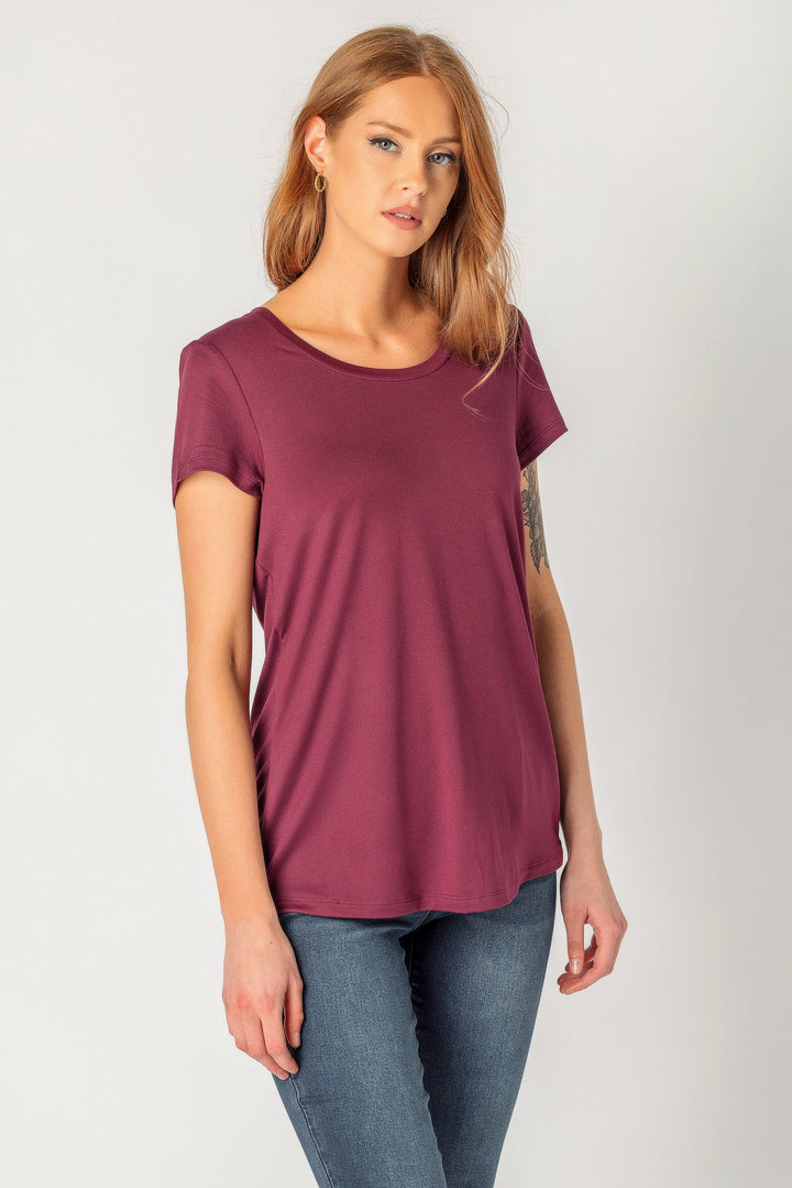 Stilla | Blødt Cap Sleeve Shirt