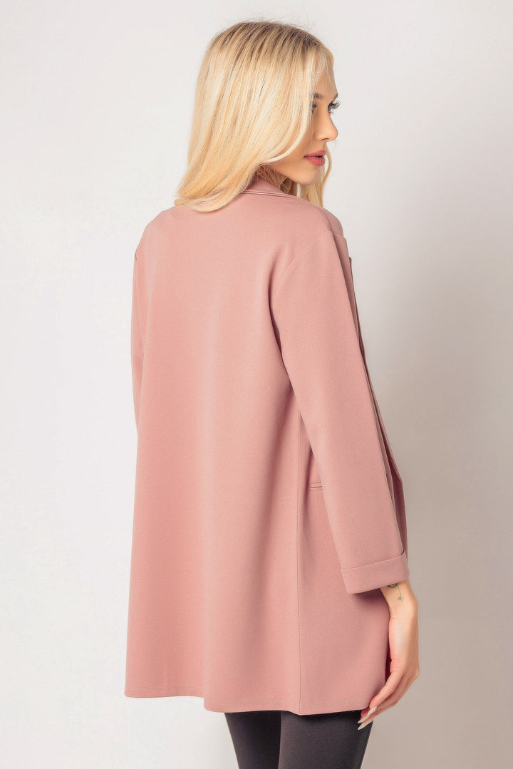 Stilla | Elegant Longline Blå Jakke