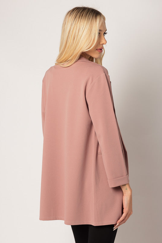 Stilla | Elegant Longline Blå Jakke