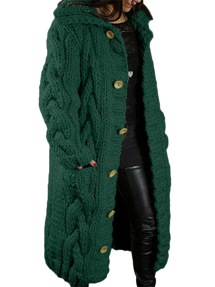 Stilla | Behagelig, Lang Strikfrakke
