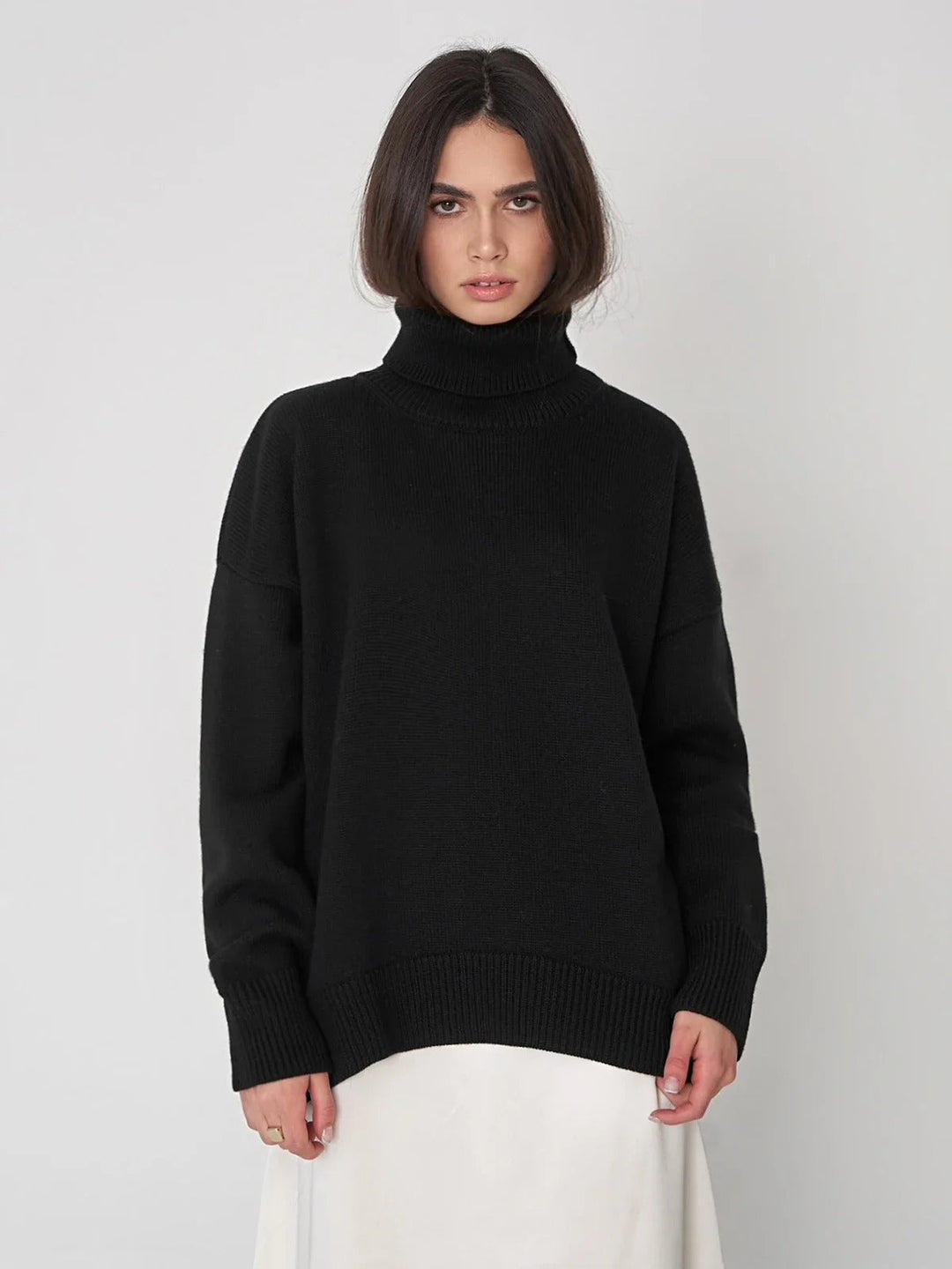 Stilla | S tørremaskinen Oversize-sweater med høj hals