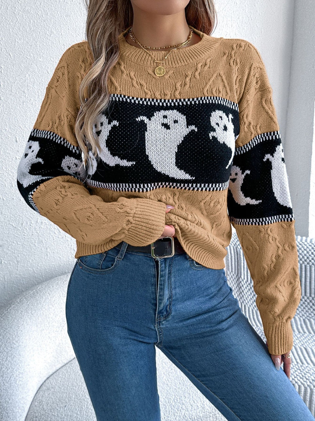Stilla | Langærmet Pullover Med Rund Halsudskæring Ghost