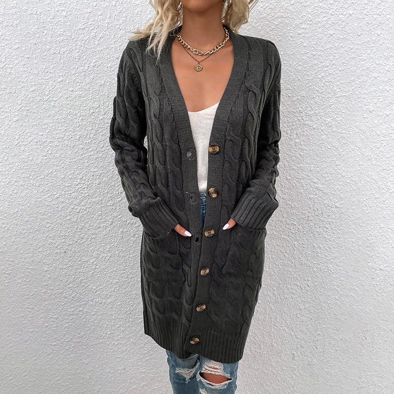 Stilla | Længere Cardigan Med Knapper