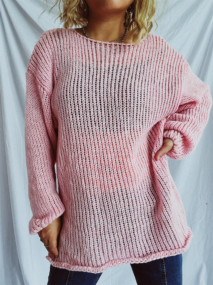 Stilla | Pullover med bådudskæring og faldende skuldre