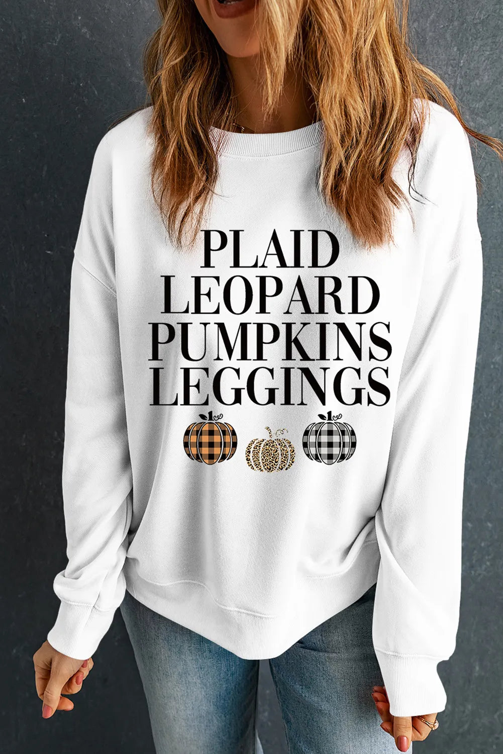 Stilla | Sweatshirt med Rundhals og Lange Ærmer med Grafisk Bogstav