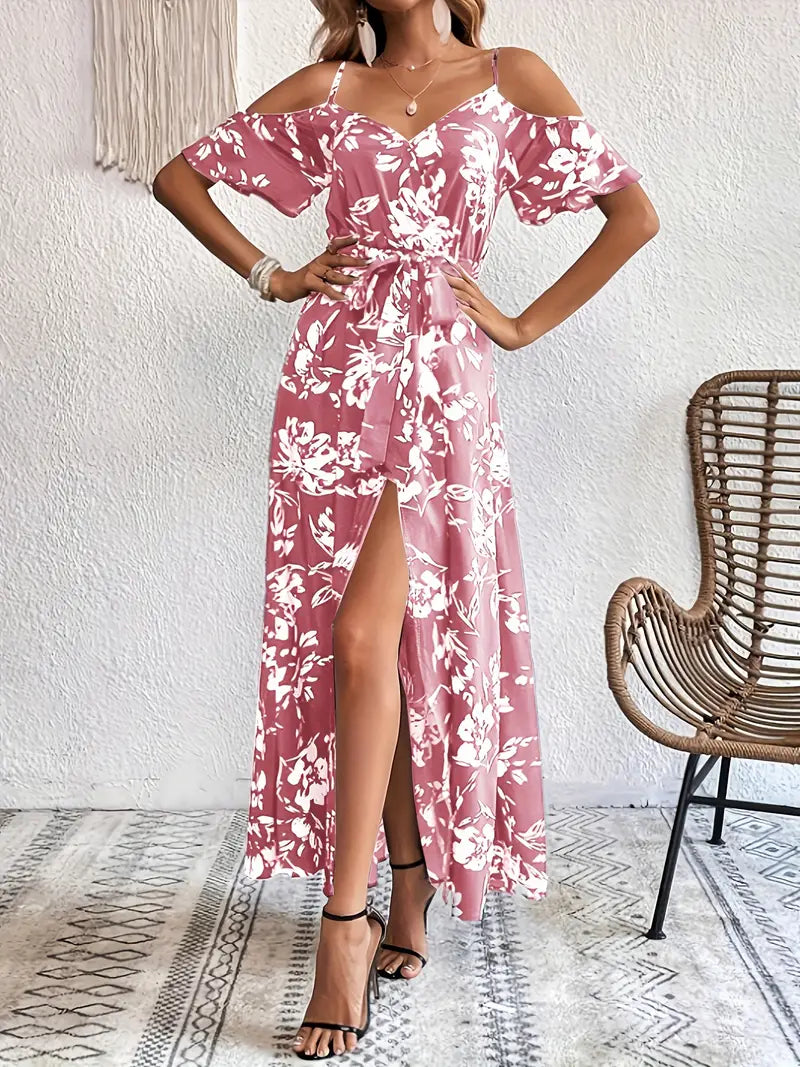Stilla | Blomstret Maxi Kjole Med Stropper