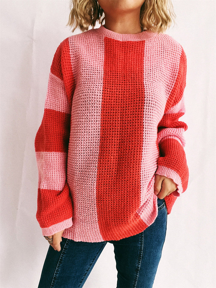 Stilla | Stilfuld farveblok sweater stilfuld