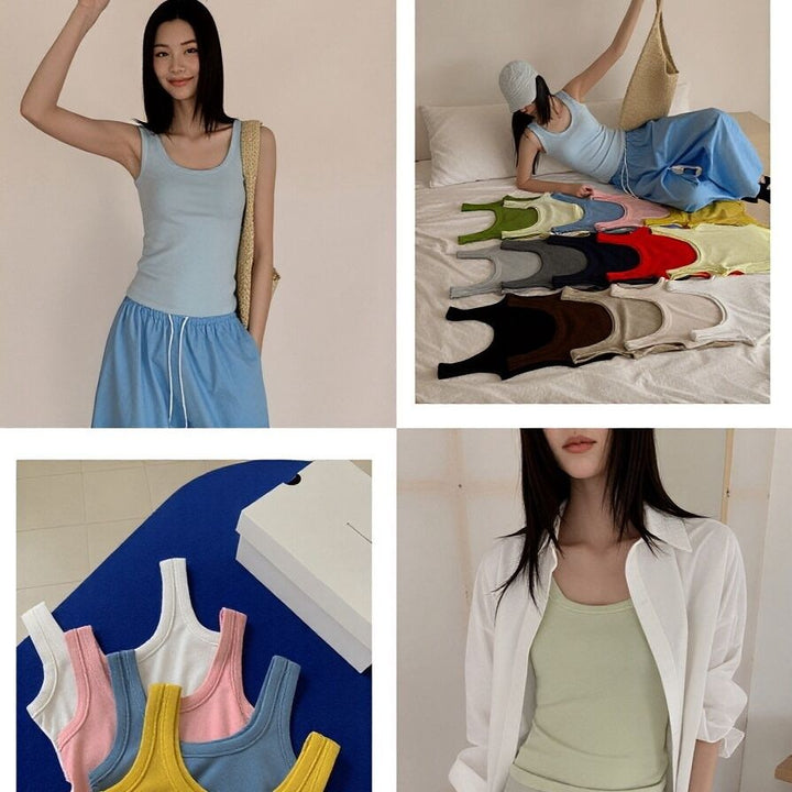 Dame Cami Tank Top Uden ærmer Elegant