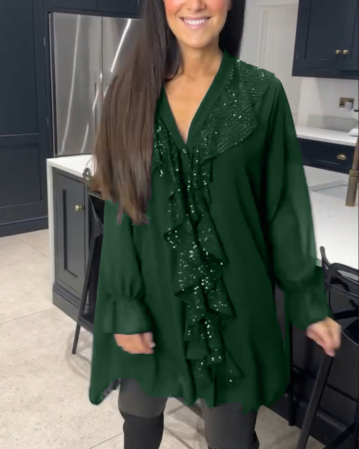 Stilla | Elegant Bluse Med Rynker