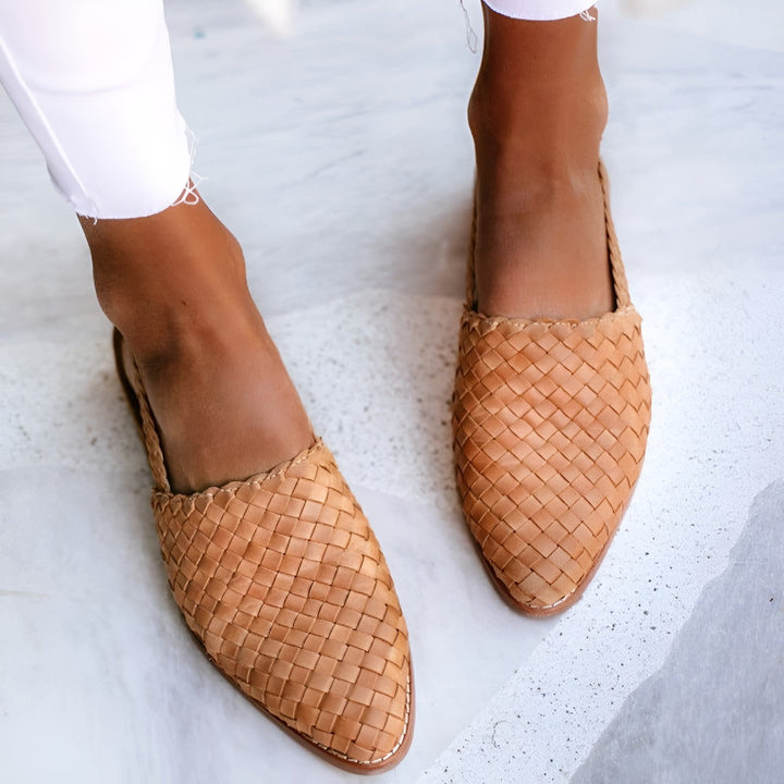 Stilla | Flettede Læder Sandaler Dame
