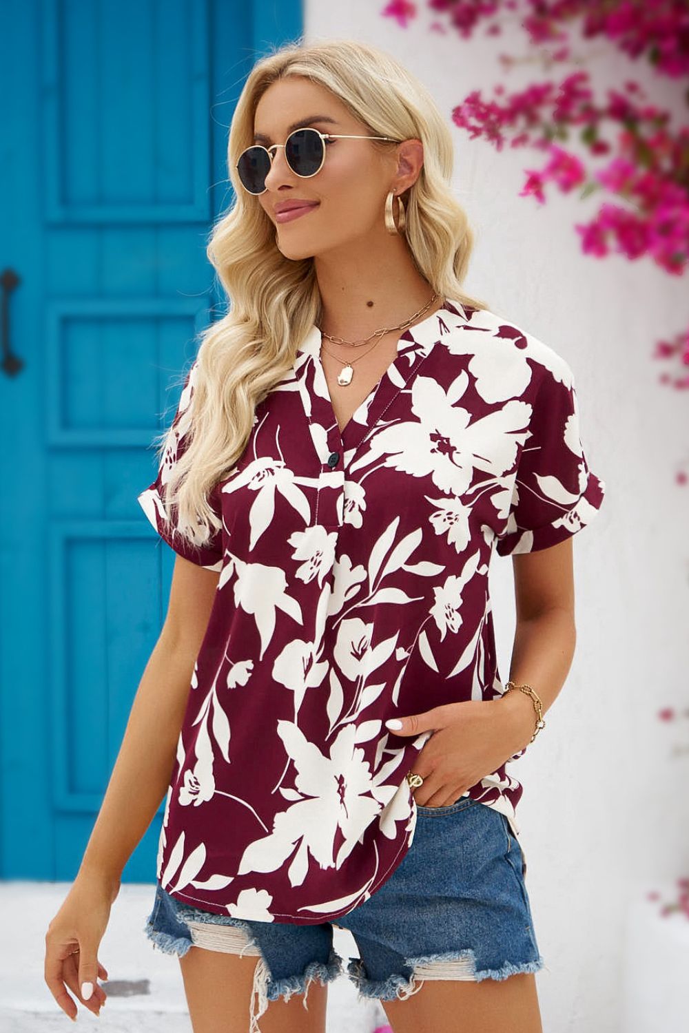 Stilla | Damebluse Blomst