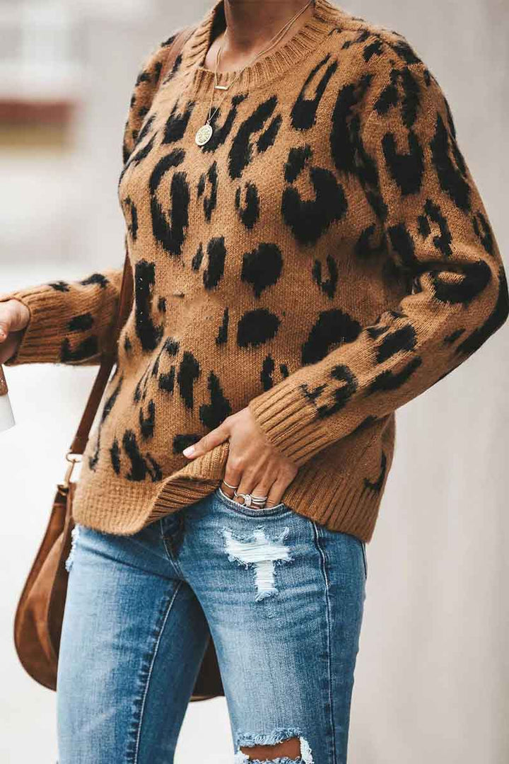 Stilla | Læderpullover i trendy look