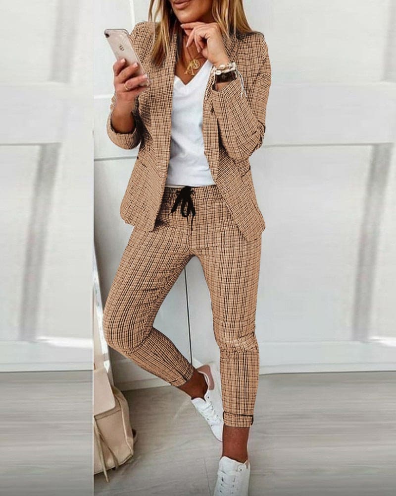 Stilla | Dametøj med ternet mønster
