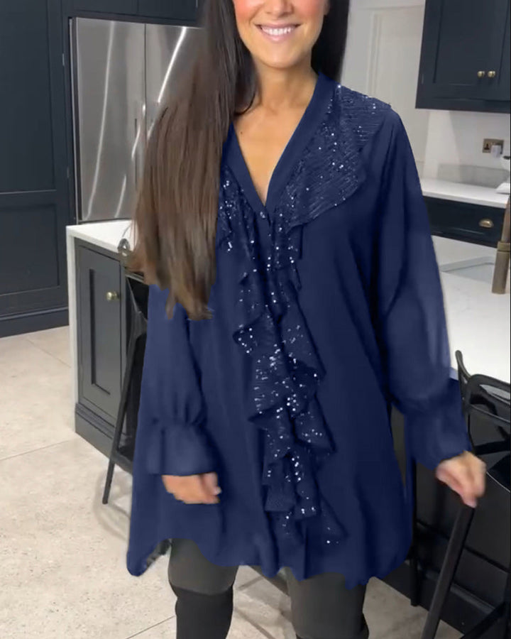 Stilla | Elegant Bluse Med Rynker