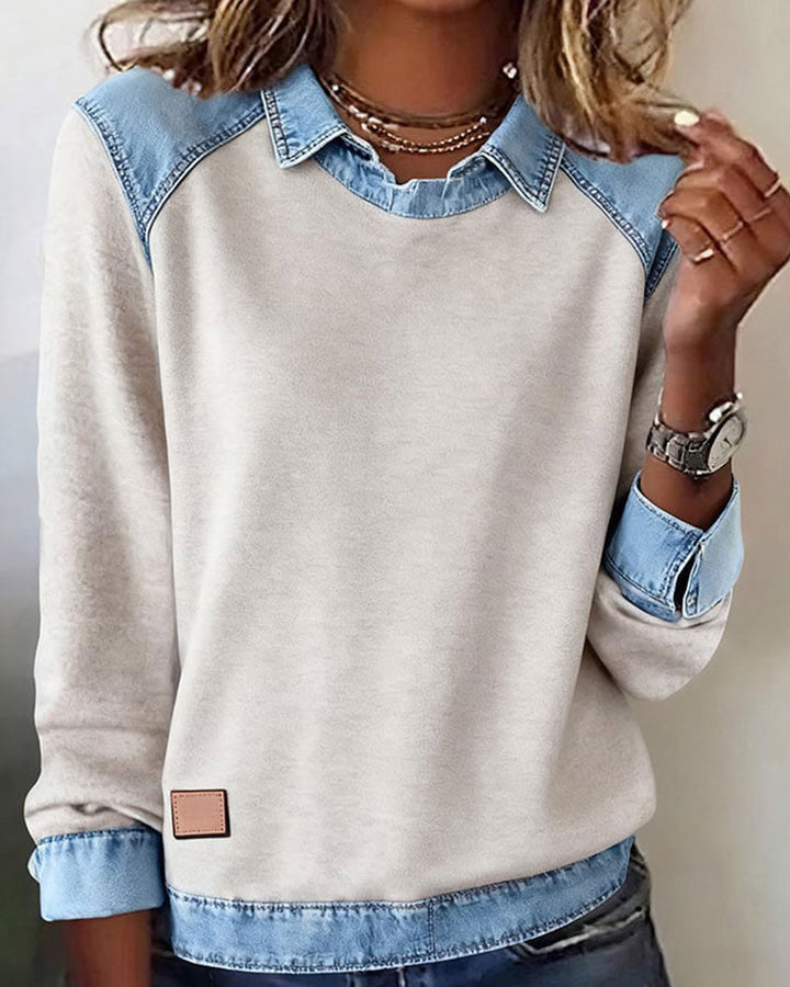 Stilla | Fashionable Revers Langærmet
