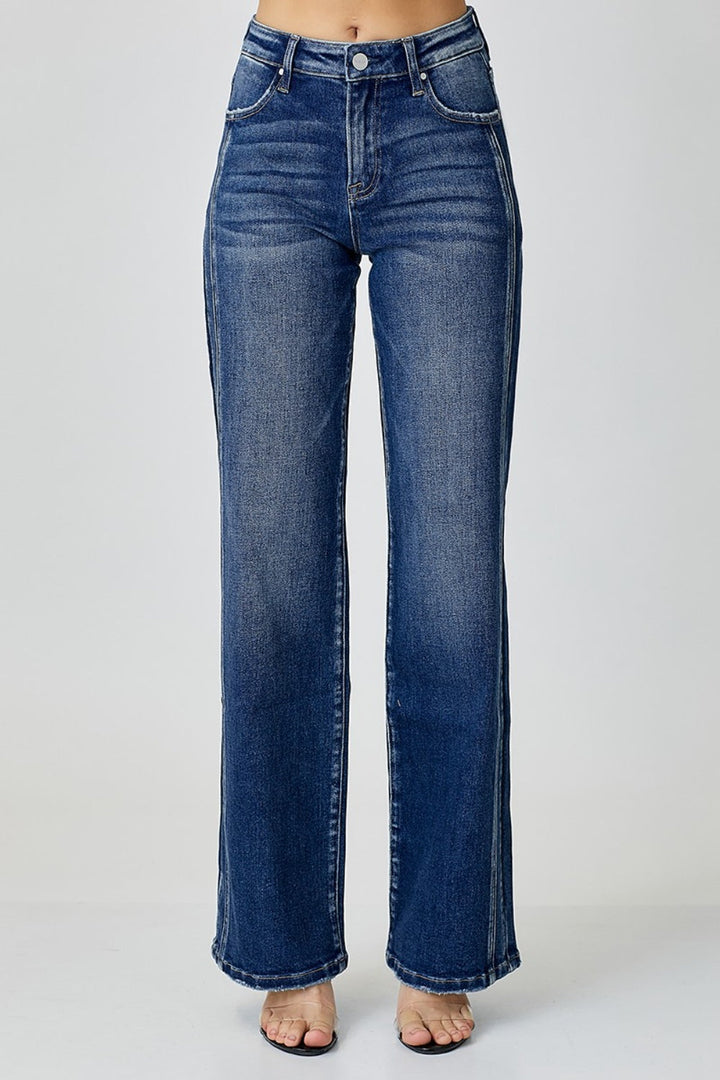 Stilla | Medium Høj Straight Jeans