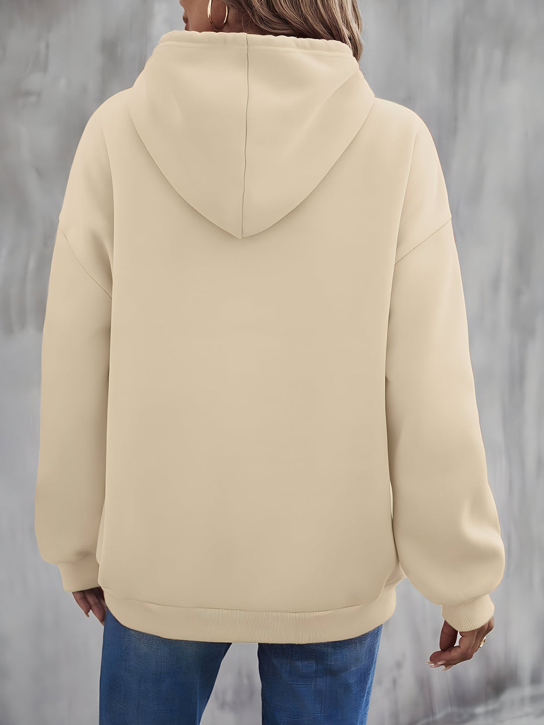 Stilla | Hoodie med kængurulomme og tryk New York