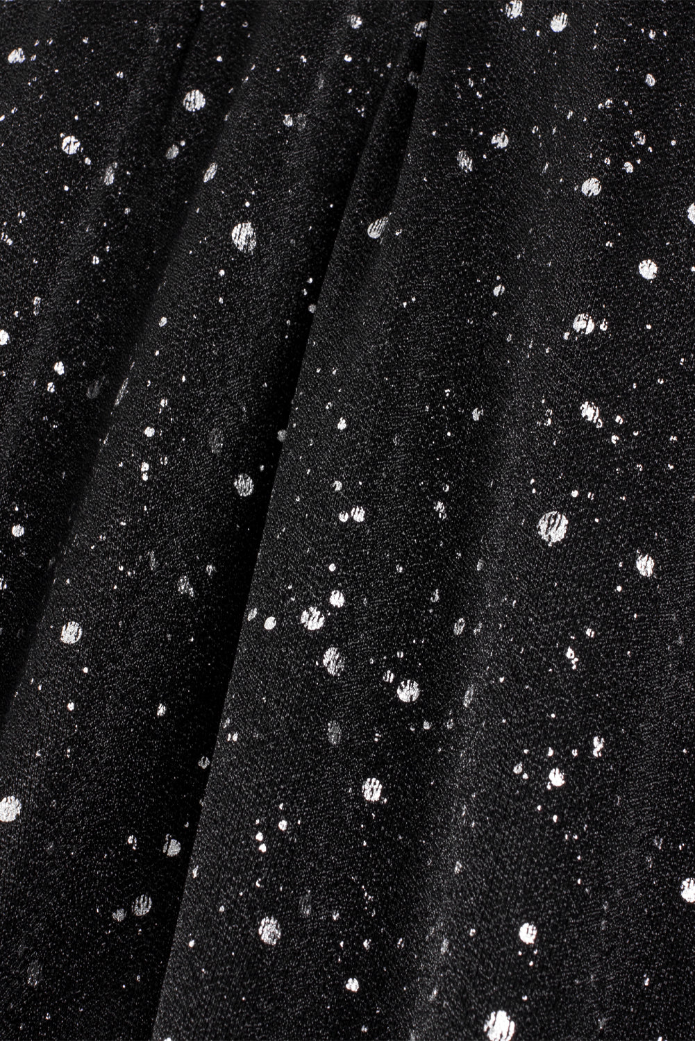 Stilla | Elegant sort glitrende kjole med mesh sene