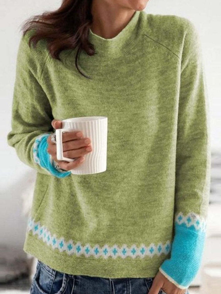 Stilla | Pullover med lange ærmer og rund halsudskæring