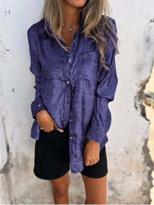 Stilla | Skjorte bluse Wildleder Optik