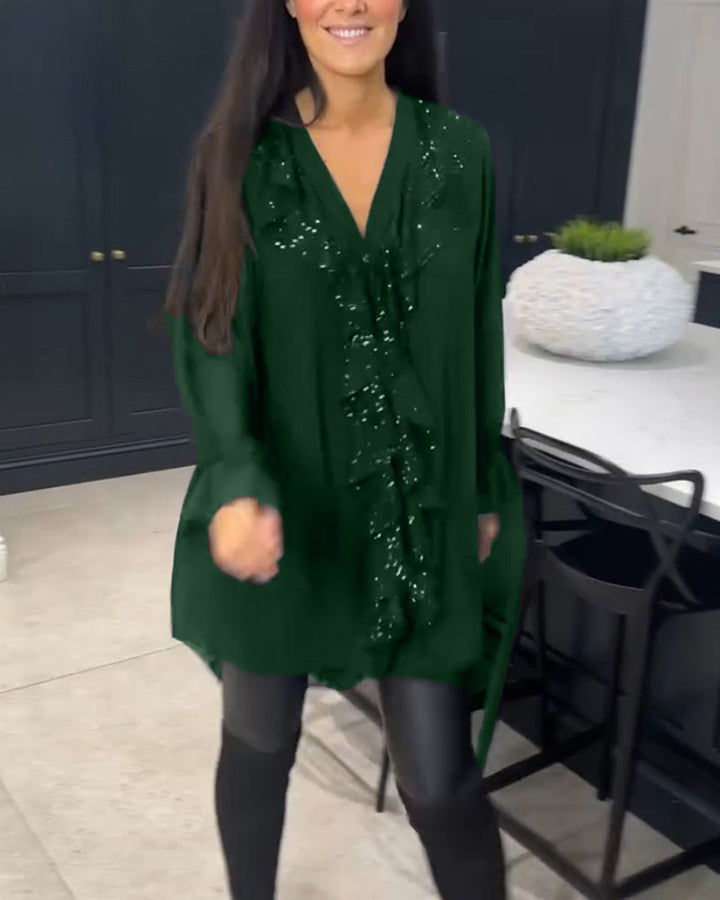 Stilla | Elegant Bluse Med Rynker