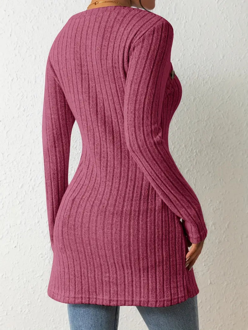 Stilla | Stilfuld Ribbet Pullover til Kvinder