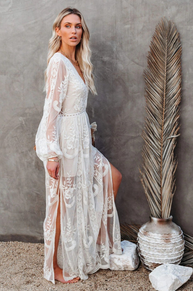 Stilla | Elegant Boho Spitzen Maksikjole