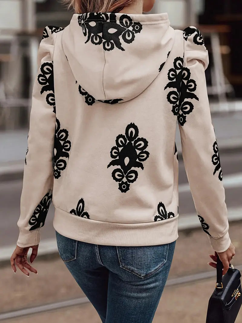 Stilla | Elegant bomulds-hoodie med pufærmer