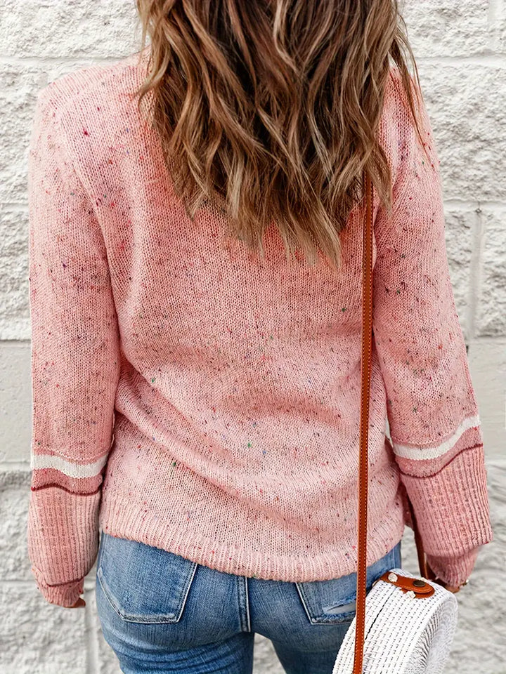 Stilla | Pullover I Marmoriseret Strik