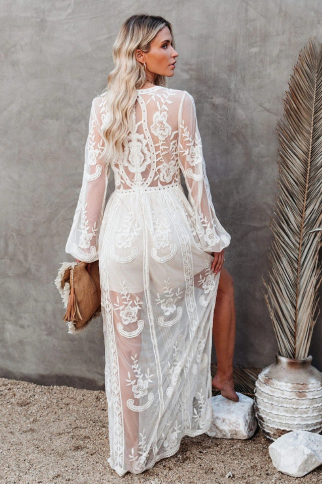 Stilla | Elegant Boho Spitzen Maksikjole