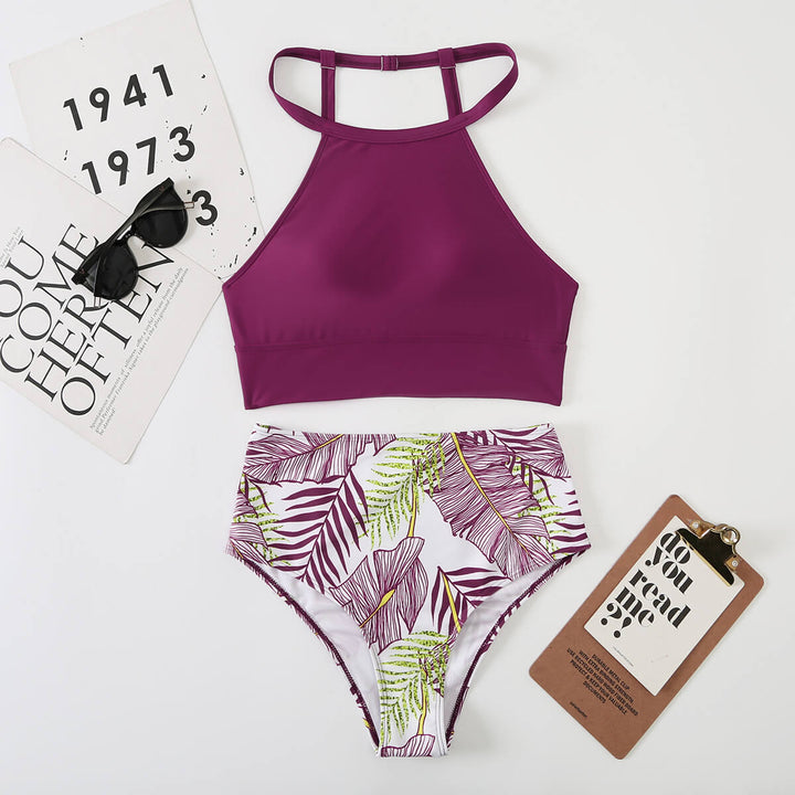 Stilla | Højskåret Bikini Top Med Sexy String