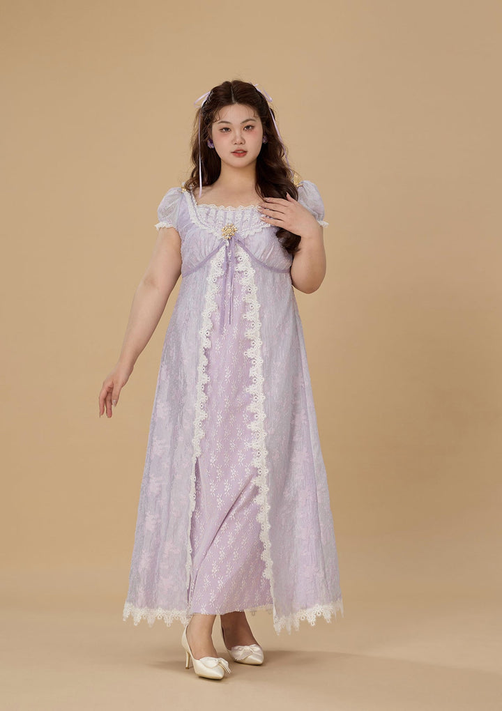 Stilla | Plus Monets Irisser Regency Kjole