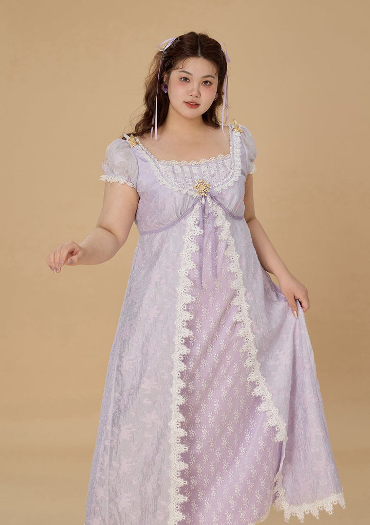 Stilla | Plus Monets Irisser Regency Kjole