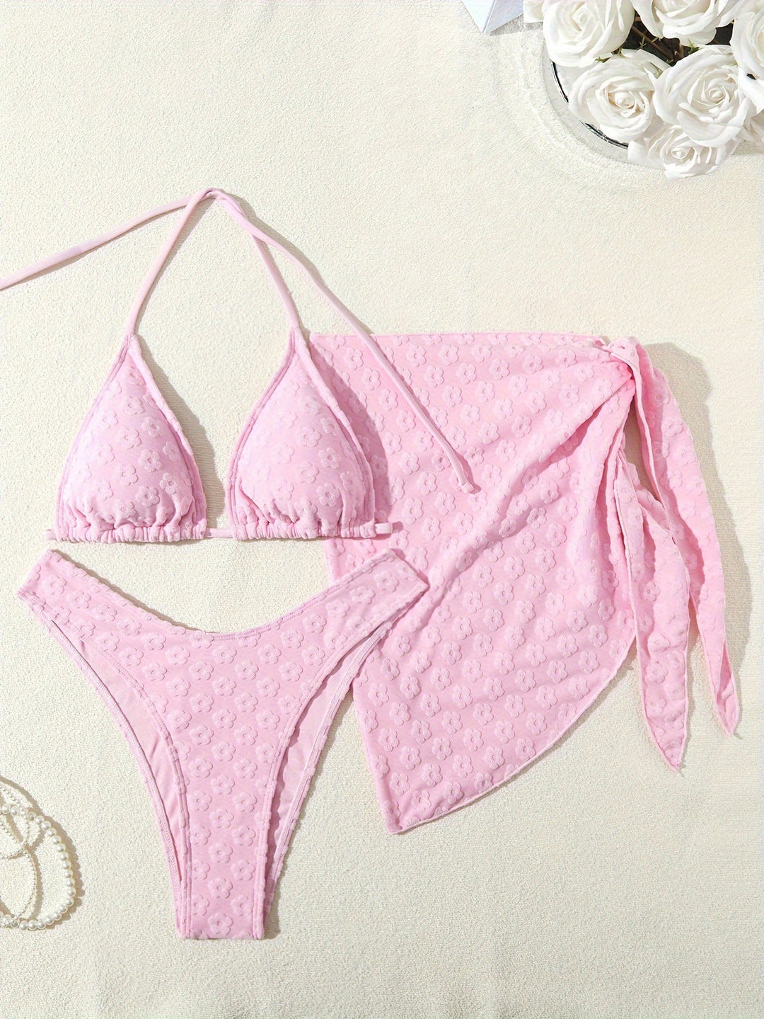 Stilla | Kvinders 3 Delte Bikini Sæt Blomster