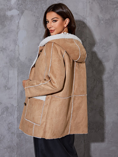 Stilla | Beige Fluffy Jakke