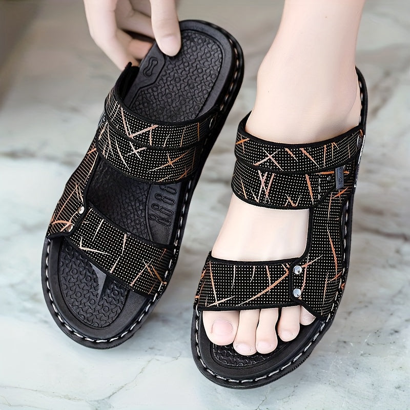 Stilla | Herren Lette Sandaler Åndbare Slip on Strandklip Med Gummisål