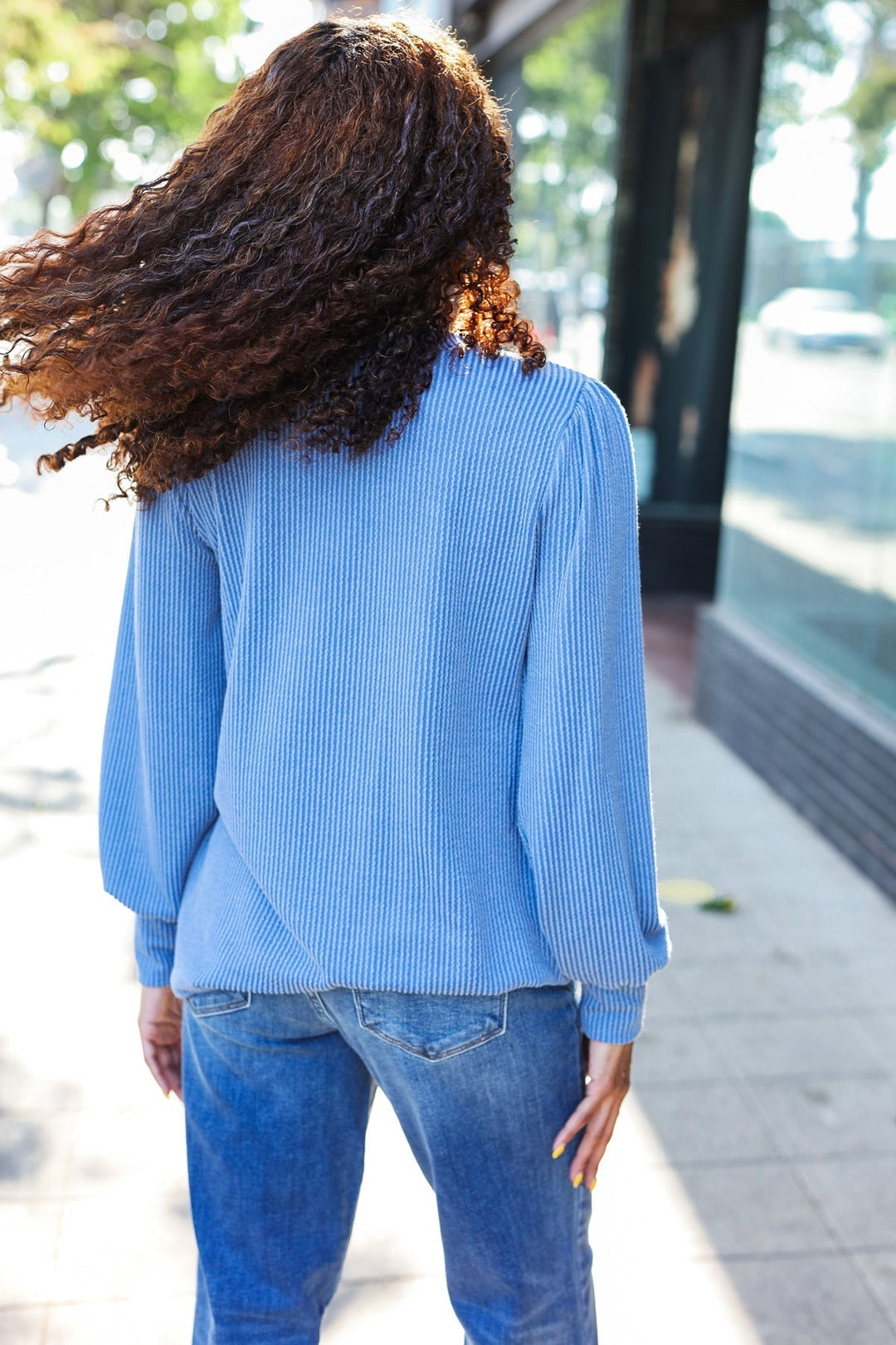 Stilla | Langærmet skjorte i vintage ribdenim med mineralvask Everyday Vintage