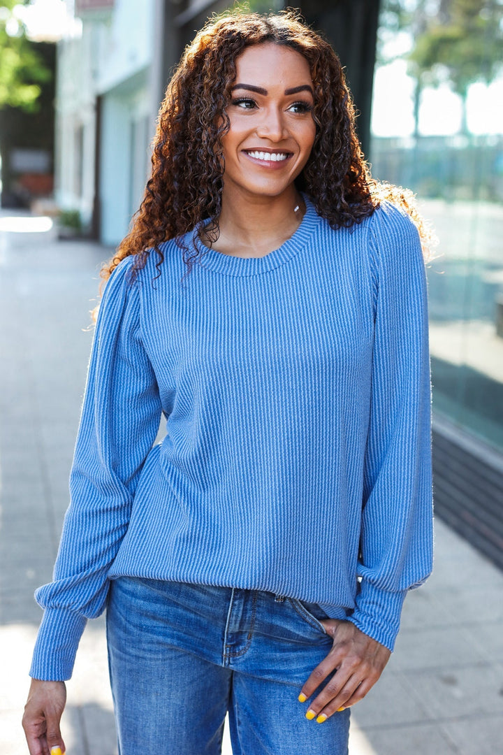 Stilla | Langærmet skjorte i vintage ribdenim med mineralvask Everyday Vintage