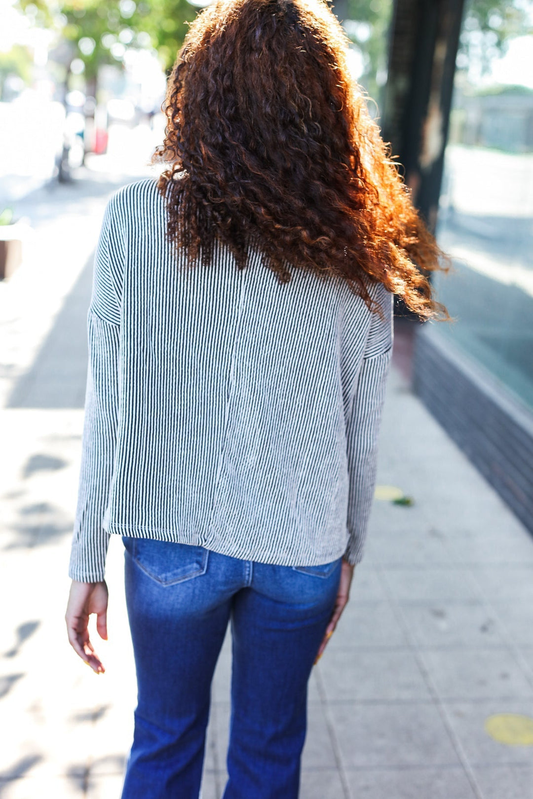 Stilla | Hej Smuk Hud Sweater Dolman Rippet Sort