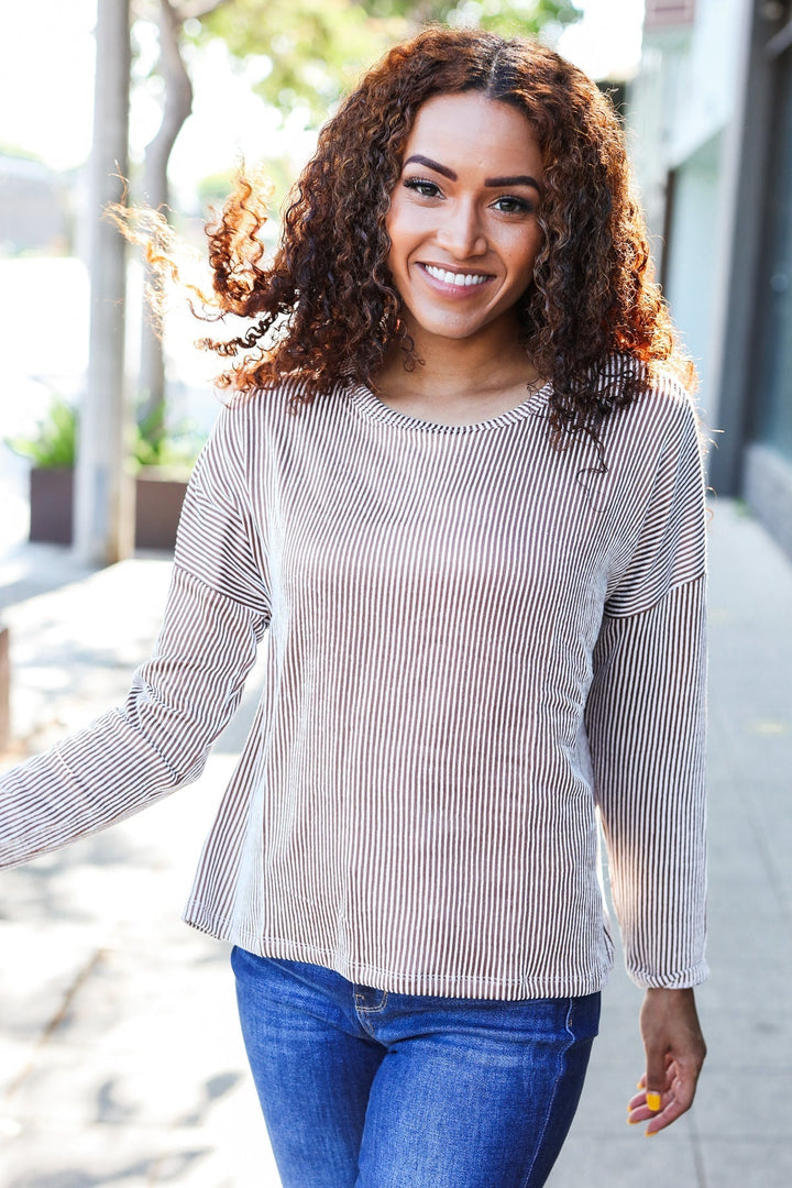 Stilla | Hej Smuk Hud Pullover Dolman Ribbede Kamelfarvet