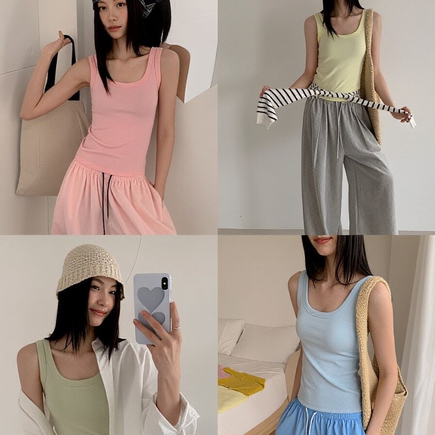 Dame Cami Tank Top Uden ærmer Elegant