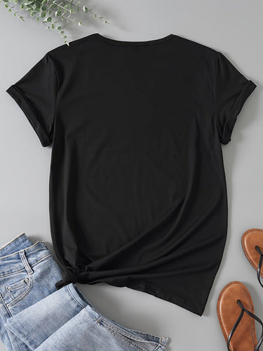 Stilla | Dame T-Shirt Med Hjerteprint