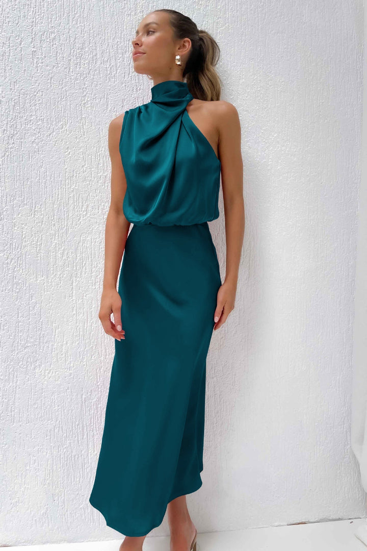 Stilla | Elegant Satin Aftenkjole