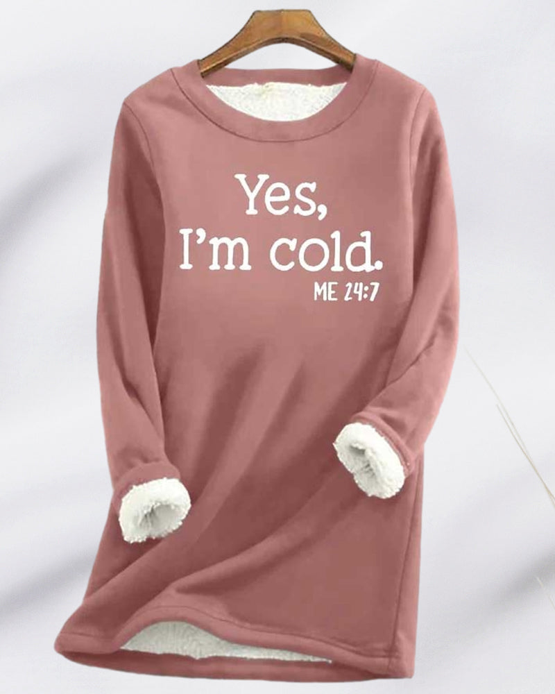 Stilla | Warmer Pullover Mit Süßem Text